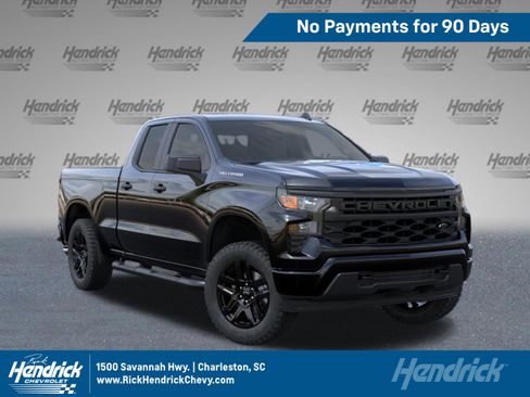 New 2026 Chevrolet Silverado 1500 Custom w/ Turbomax Blackout Package RWD image 1