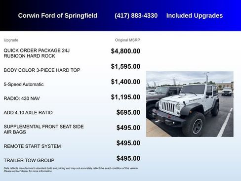 Used 2017 Jeep Wrangler Rubicon AWD/4WD image 5