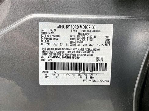 Certified 2024 Ford Edge SEL w/ Convenience Package AWD/4WD image 35