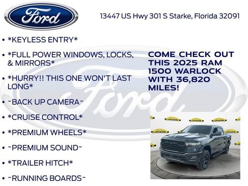 Used 2025 RAM 1500 Warlock AWD/4WD image 12
