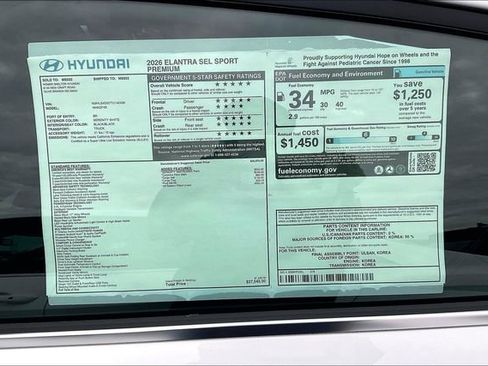 New 2026 Hyundai Elantra SEL Sport Premium FWD image 13
