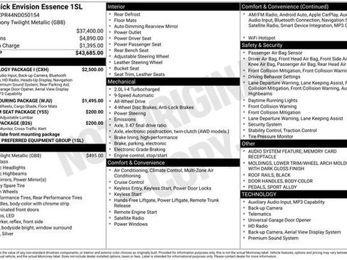 Used 2022 Buick Envision Essence w/ Technology Package I image 24