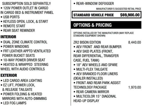 Certified 2024 Chevrolet Silverado 1500 ZR2 w/ ZR2 Bison Edition image 2