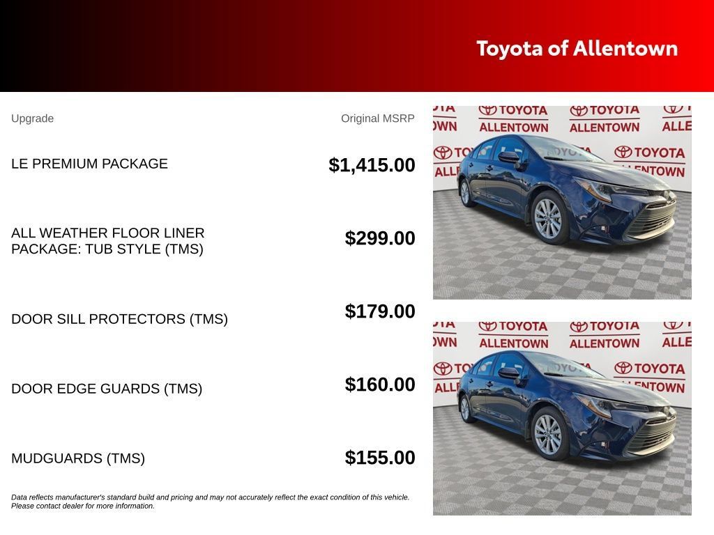 Used 2025 Toyota Corolla LE w/ LE Premium Package FWD image 5