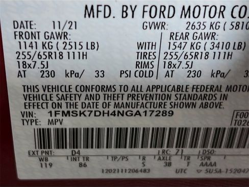 Used 2022 Ford Explorer XLT image 34