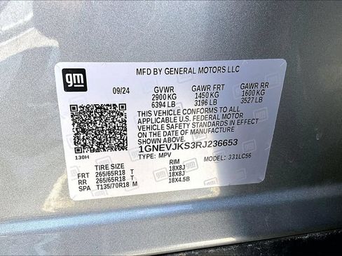Used 2024 Chevrolet Traverse Z71 w/ LPO, Floor Liner Package AWD/4WD image 34