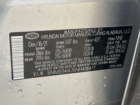 Used 2022 Hyundai Santa Fe SEL w/ Convenience + Premium Package image 30