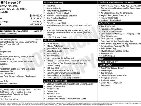 Used 2023 Audi RS e-tron GT w/ Carbon Performance Package image 80