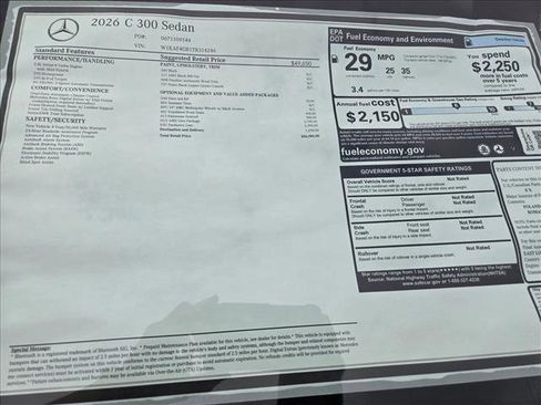 New 2026 Mercedes-Benz C 300 Sedan image 17