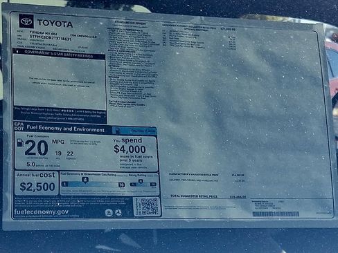 New 2026 Toyota Tundra 1794 Edition AWD/4WD image 21