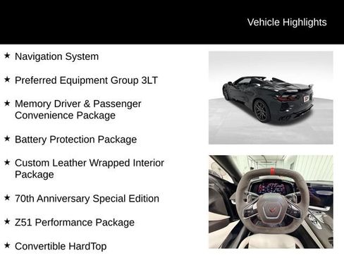 Certified 2023 Chevrolet Corvette Stingray Premium Conv w/ Z51 Performance Package RWD image 16