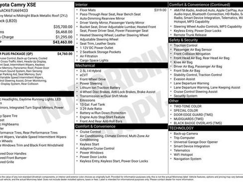 Used 2026 Toyota Camry XSE w/ Premium Plus Package FWD image 33