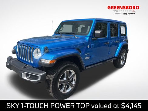 Used 2022 Jeep Wrangler Unlimited Sahara w/ Cold Weather Group AWD/4WD image 1