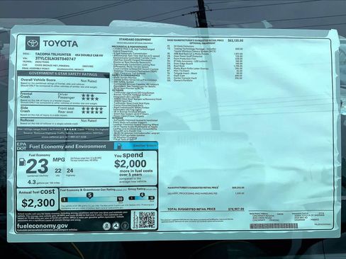 New 2025 Toyota Tacoma 4x4 Double Cab Hybrid w/ Tow Tech Package image 21