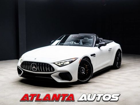 Used 2022 Mercedes-Benz SL 55 AMG 4MATIC w/ Driver Assistance Package image 1