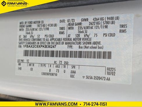 Used 2023 Ford Transit 350 XLT RWD image 23
