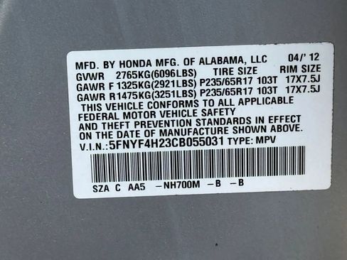 Used 2012 Honda Pilot LX image 29