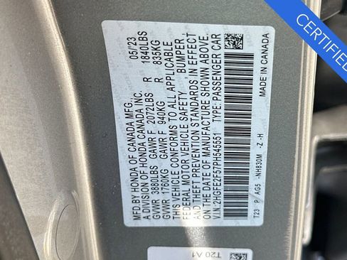 Certified 2023 Honda Civic Sport image 32