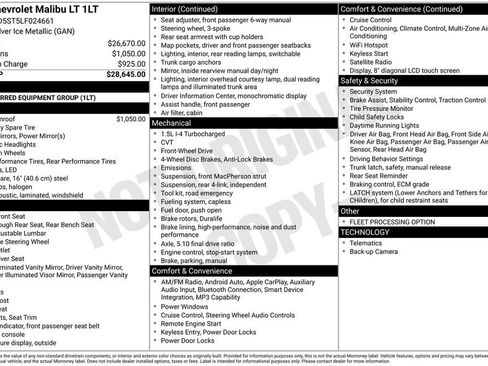 Used 2020 Chevrolet Malibu LT image 3