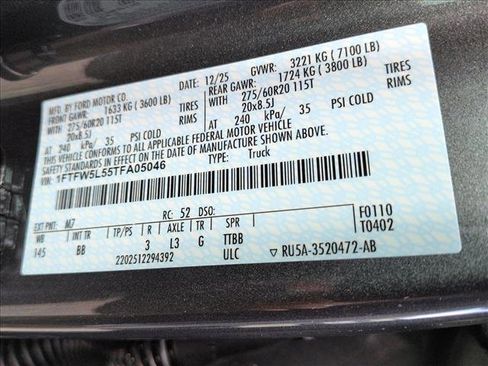 New 2026 Ford F150 Lariat w/ Equipment Group 501A Mid image 17