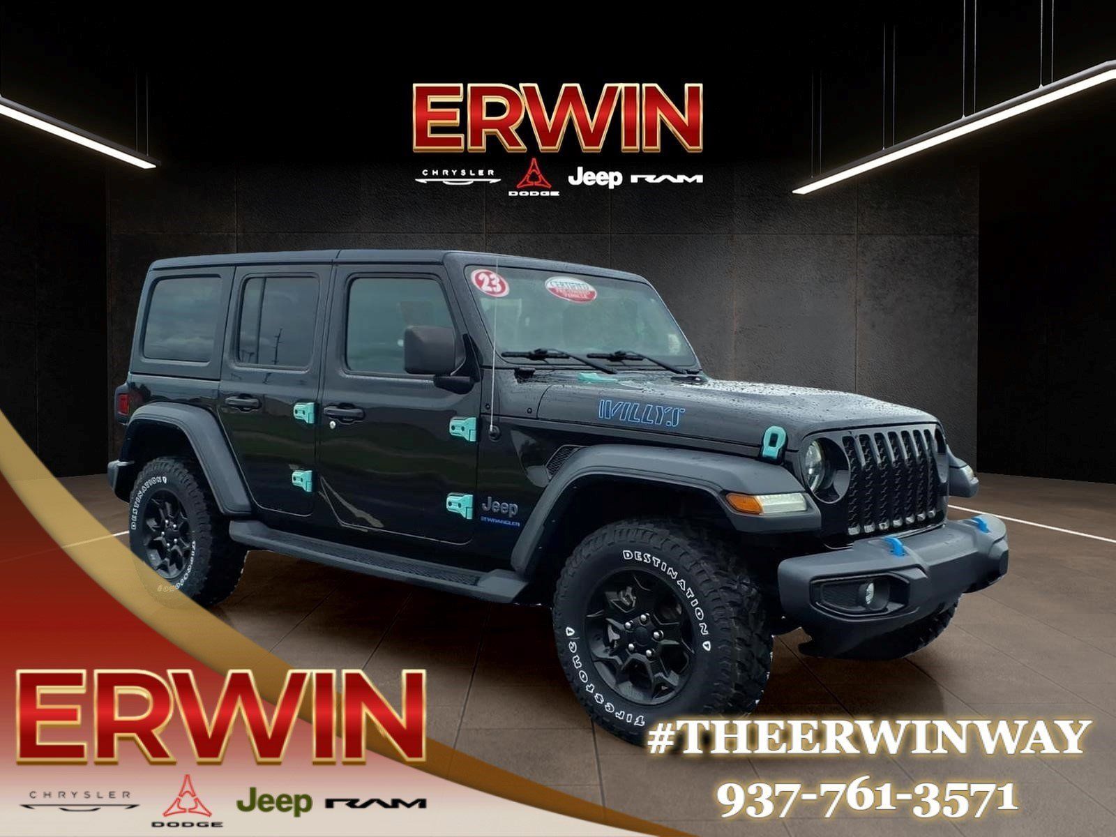Certified 2023 Jeep Wrangler Unlimited w/ Cold Weather Group AWD/4WD image 1