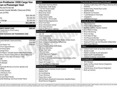 New 2026 RAM ProMaster 3500 w/ Convenience Group