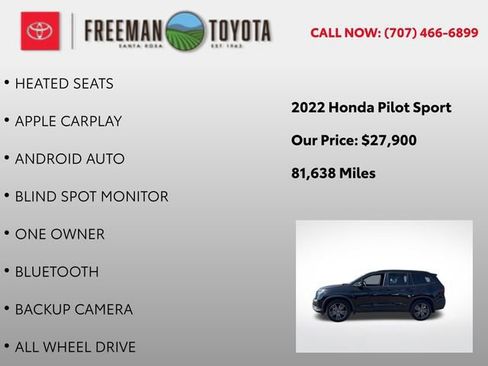 Used 2022 Honda Pilot Sport image 4