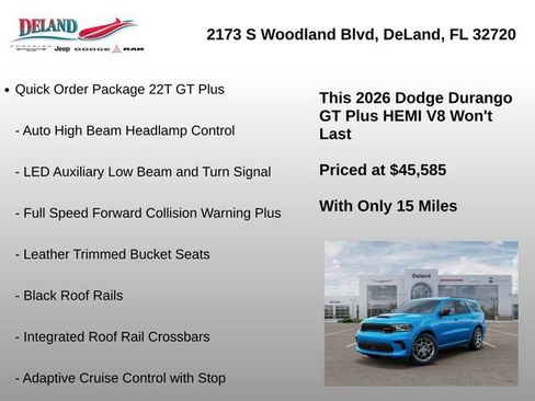 New 2026 Dodge Durango GT AWD/4WD image 18
