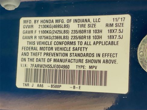 Used 2018 Honda CR-V EX image 34