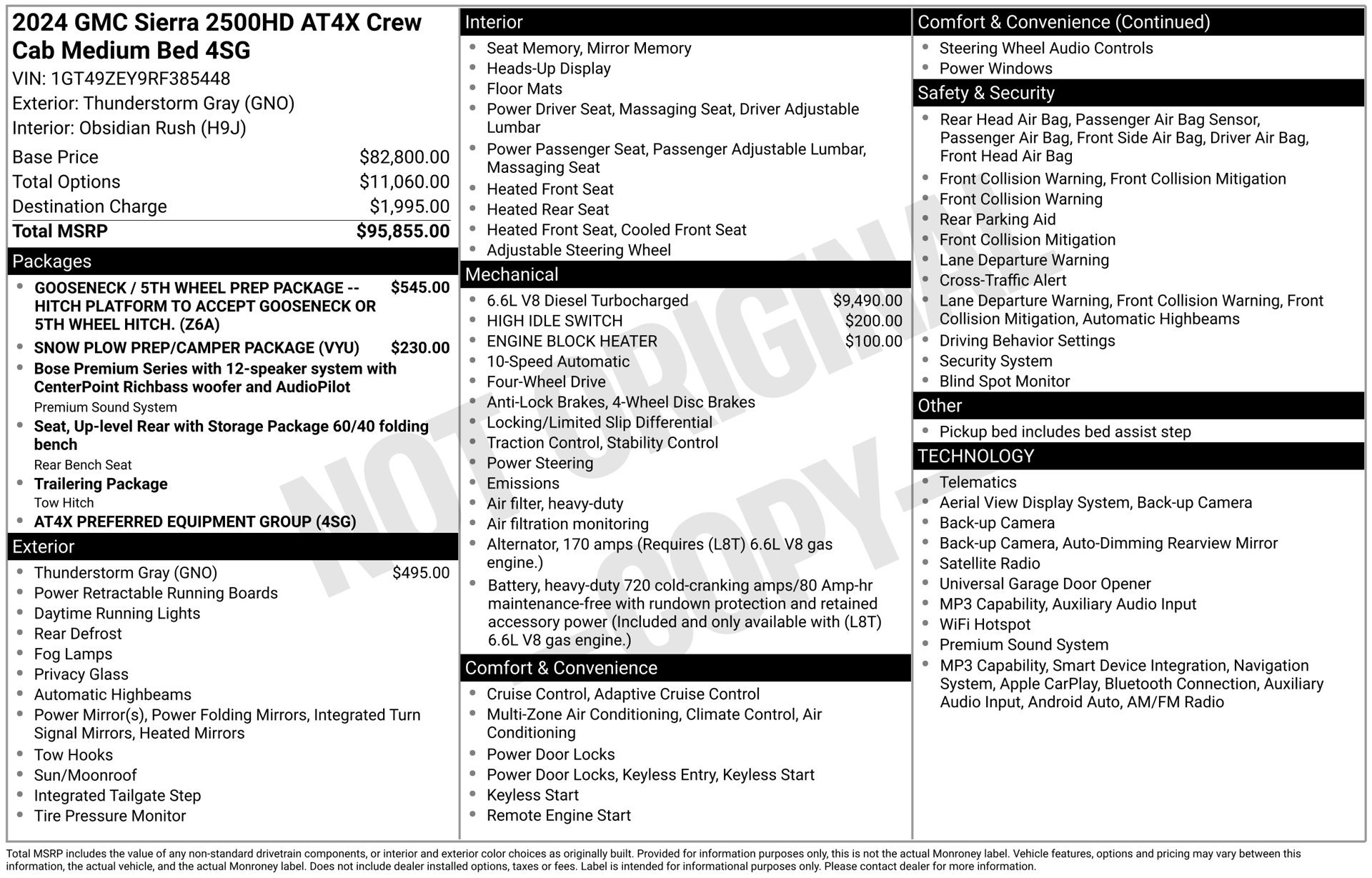 Used 2024 GMC Sierra 2500 AT4X AWD/4WD image 3