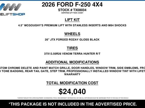 Used 2026 Ford F250 King Ranch w/ Chrome Package image 2