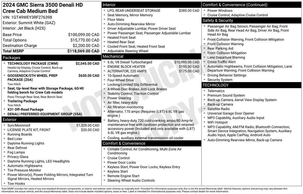 Used 2024 GMC Sierra 3500 Denali w/ Technology Package AWD/4WD image 12