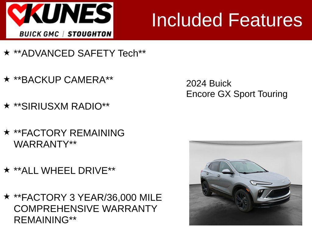 Used 2024 Buick Encore GX Sport Touring AWD/4WD image 2