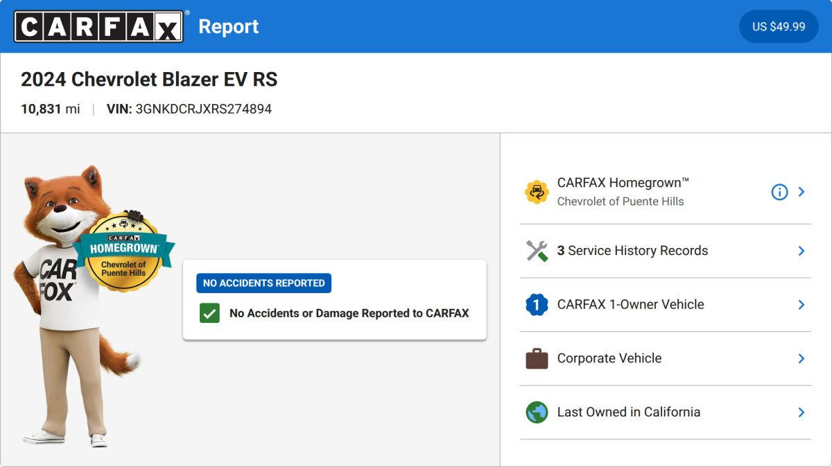 Used 2024 Chevrolet Blazer EV RS AWD/4WD image 4