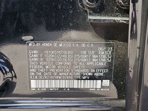 Certified 2024 Honda HR-V EX-L image 10