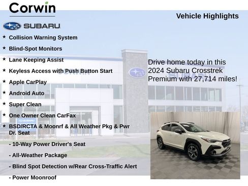 Used 2024 Subaru Crosstrek 2.0i Premium image 6