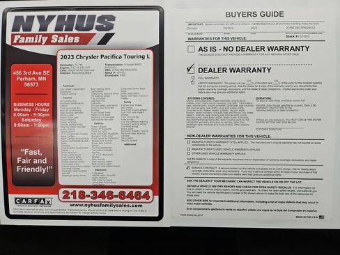 Used 2023 Chrysler Pacifica Touring-L image 58