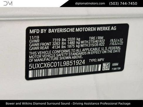 Used 2020 BMW X7 M50i AWD/4WD image 57
