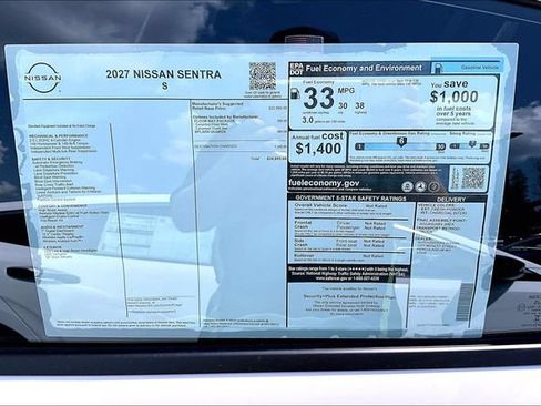 New 2027 Nissan Sentra S w/ Floor Mat Package FWD image 40