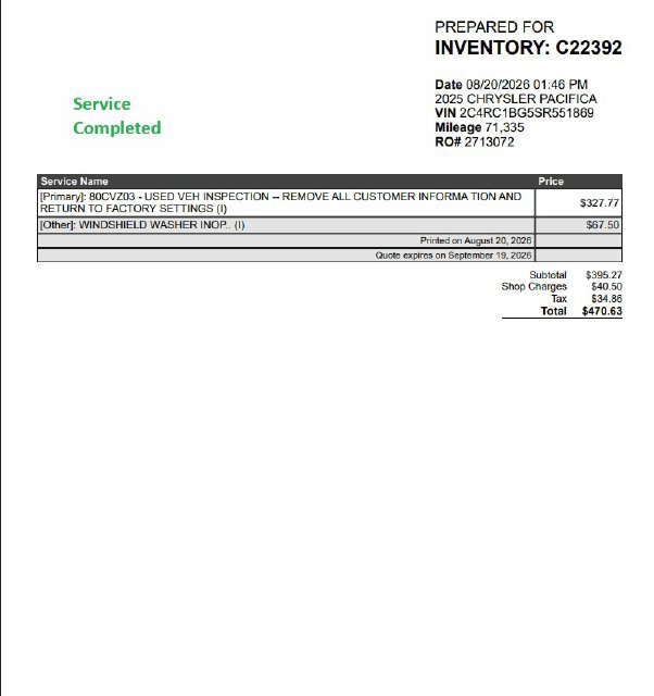 Used 2025 Chrysler Pacifica Select FWD image 29