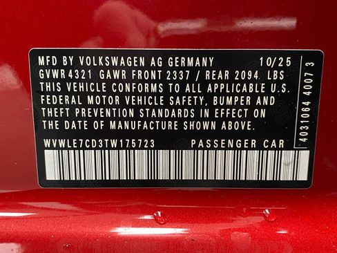 New 2026 Volkswagen GTI S FWD image 31