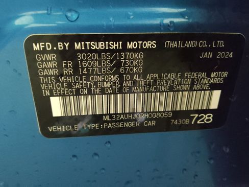 Used 2024 Mitsubishi Mirage ES FWD image 33