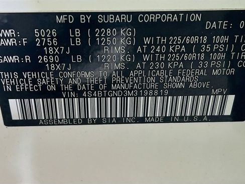 Used 2021 Subaru Outback Limited XT w/ Popular Package #2 AWD/4WD image 33
