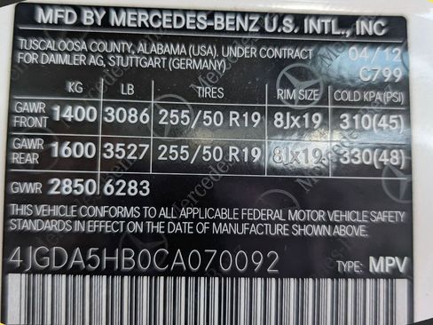 Used 2012 Mercedes-Benz ML 350 4MATIC image 37