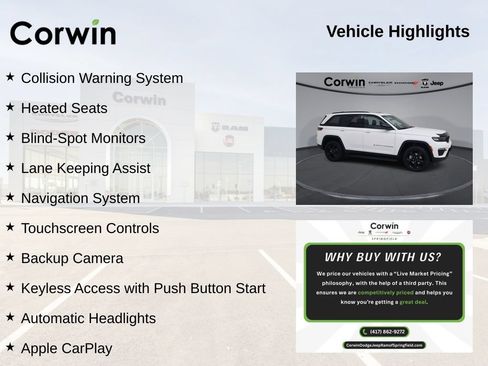 Certified 2025 Jeep Grand Cherokee Limited w/ Black Appearance Package AWD/4WD image 11