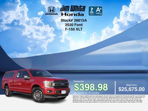 Used 2020 Ford F150 XLT w/ Equipment Group 302A Luxury image 3