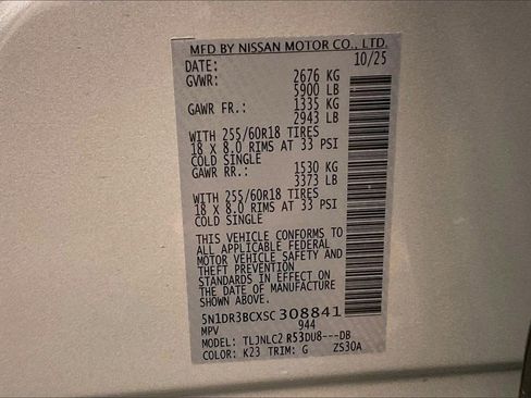 Certified 2025 Nissan Pathfinder SV image 29