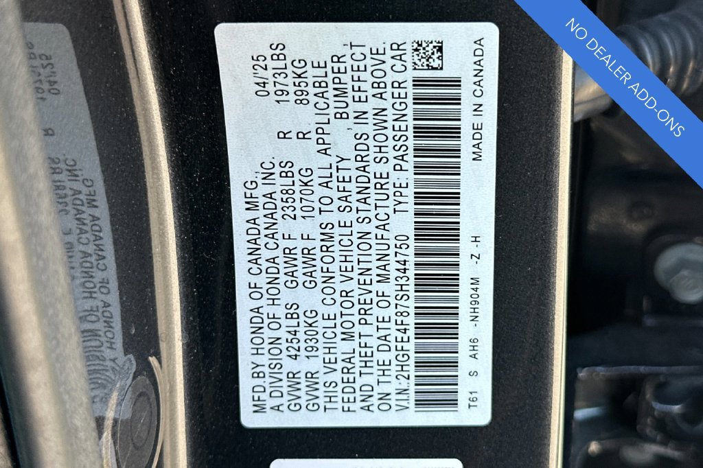 Certified 2025 Honda Civic Sport image 32
