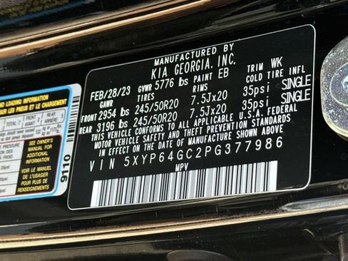 Used 2023 Kia Telluride S w/ S Sunroof Package FWD image 33