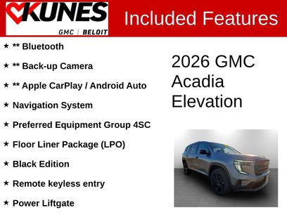 New 2026 GMC Acadia Elevation w/ Black Edition